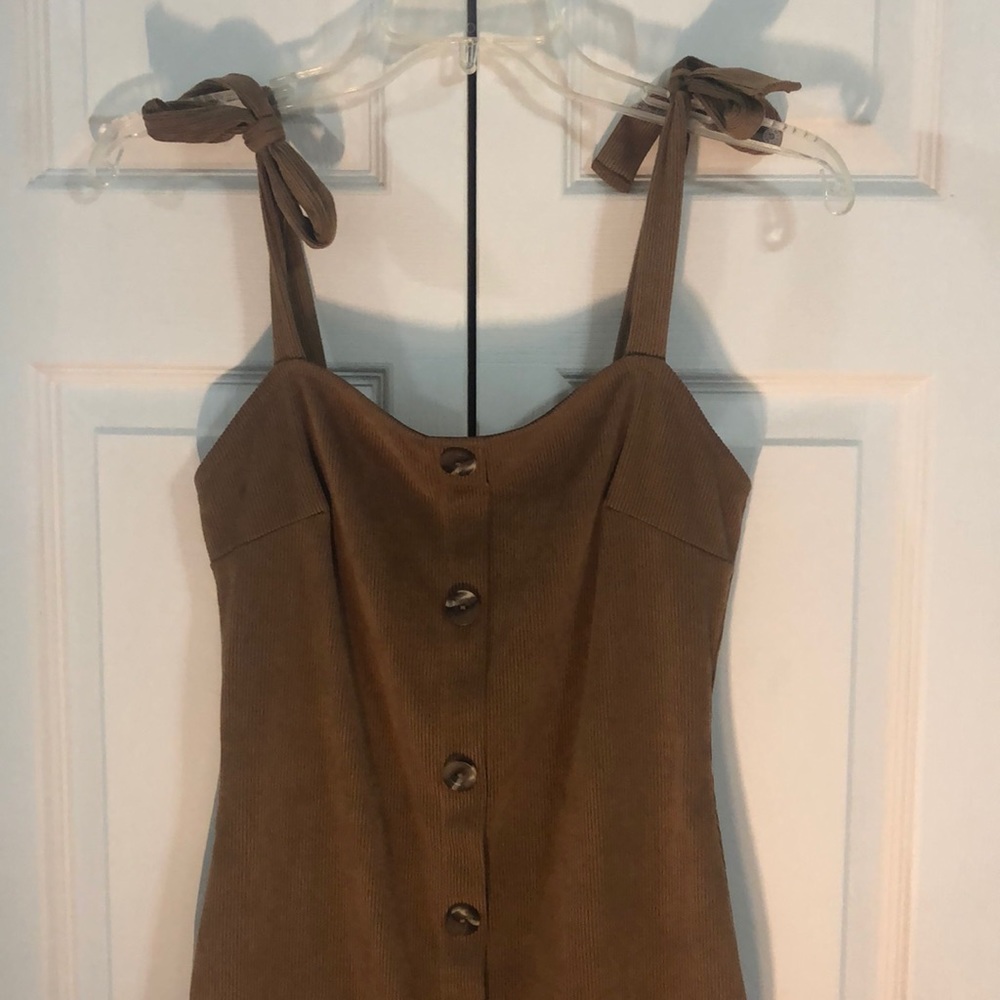 Button up corduroy dress